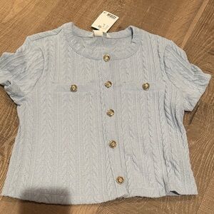 NWT Light Blue Button-Up Shirt
